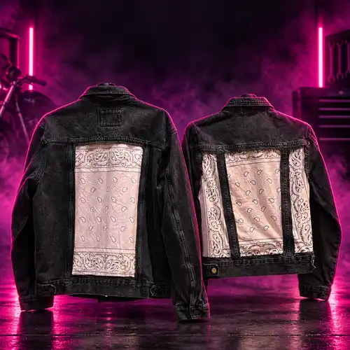 2 chaquetas artesanas de denim únicas
